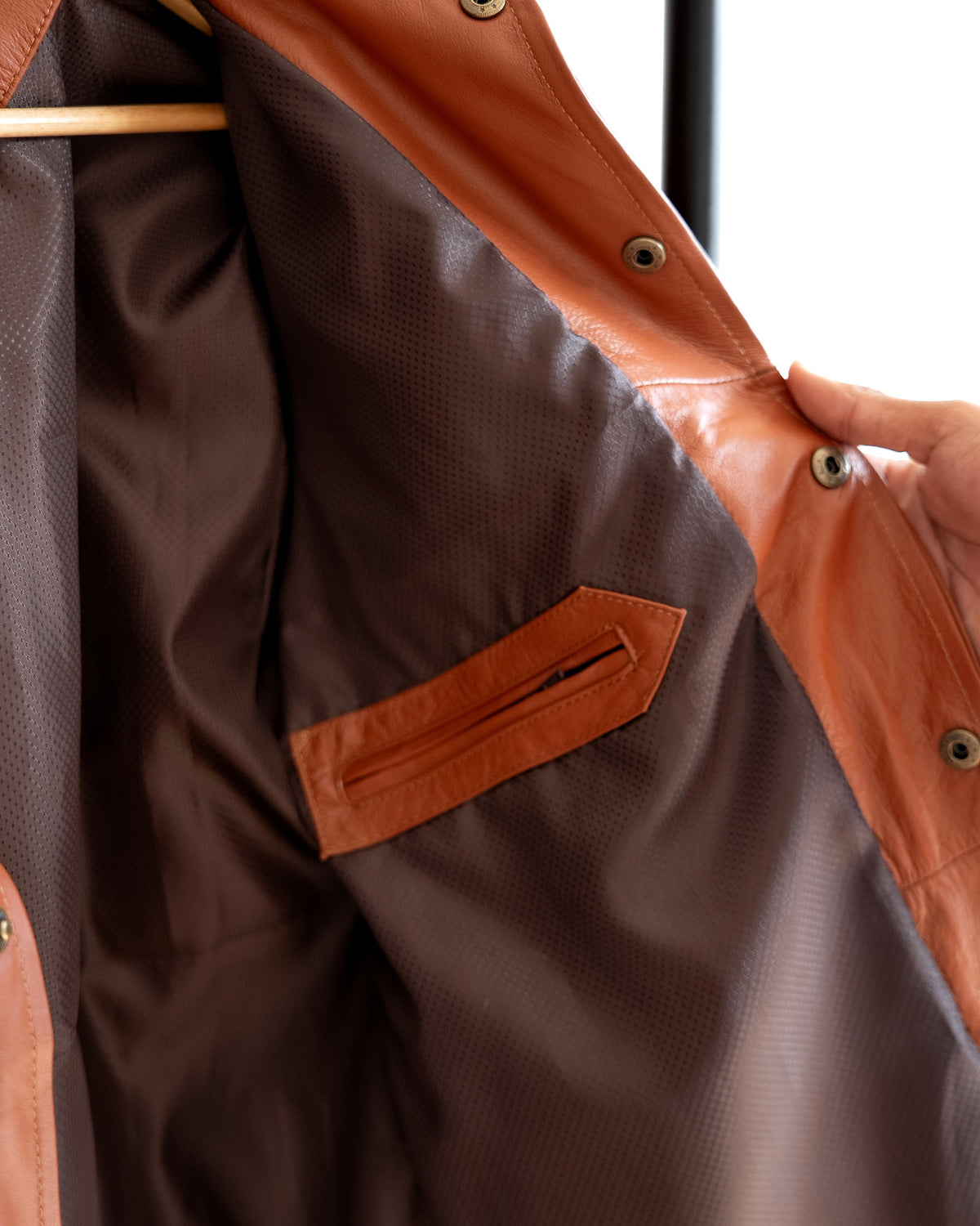 HONEY LEATHER CHICAGO JACKET