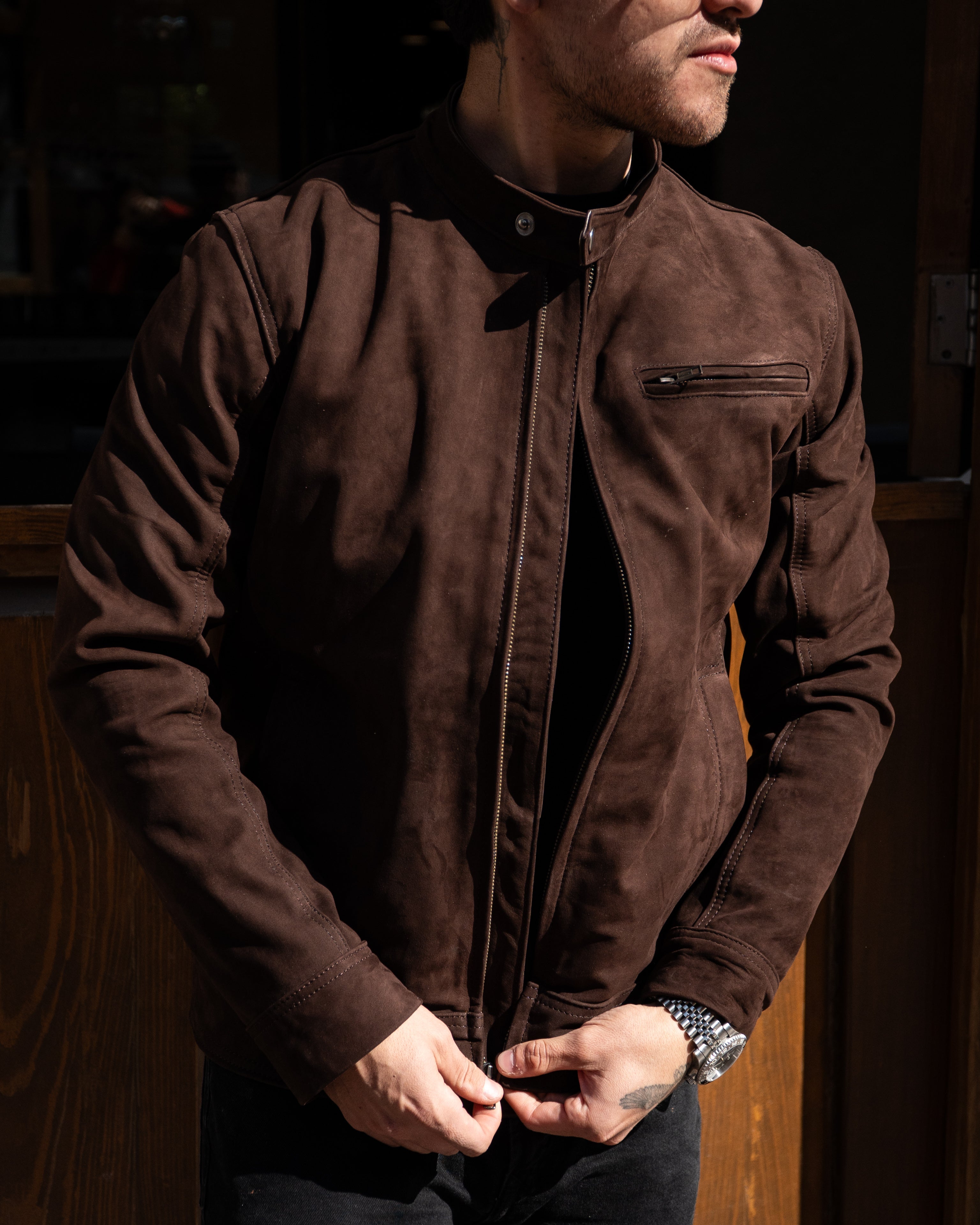 BROWN SUEDE MONTANA JACKET