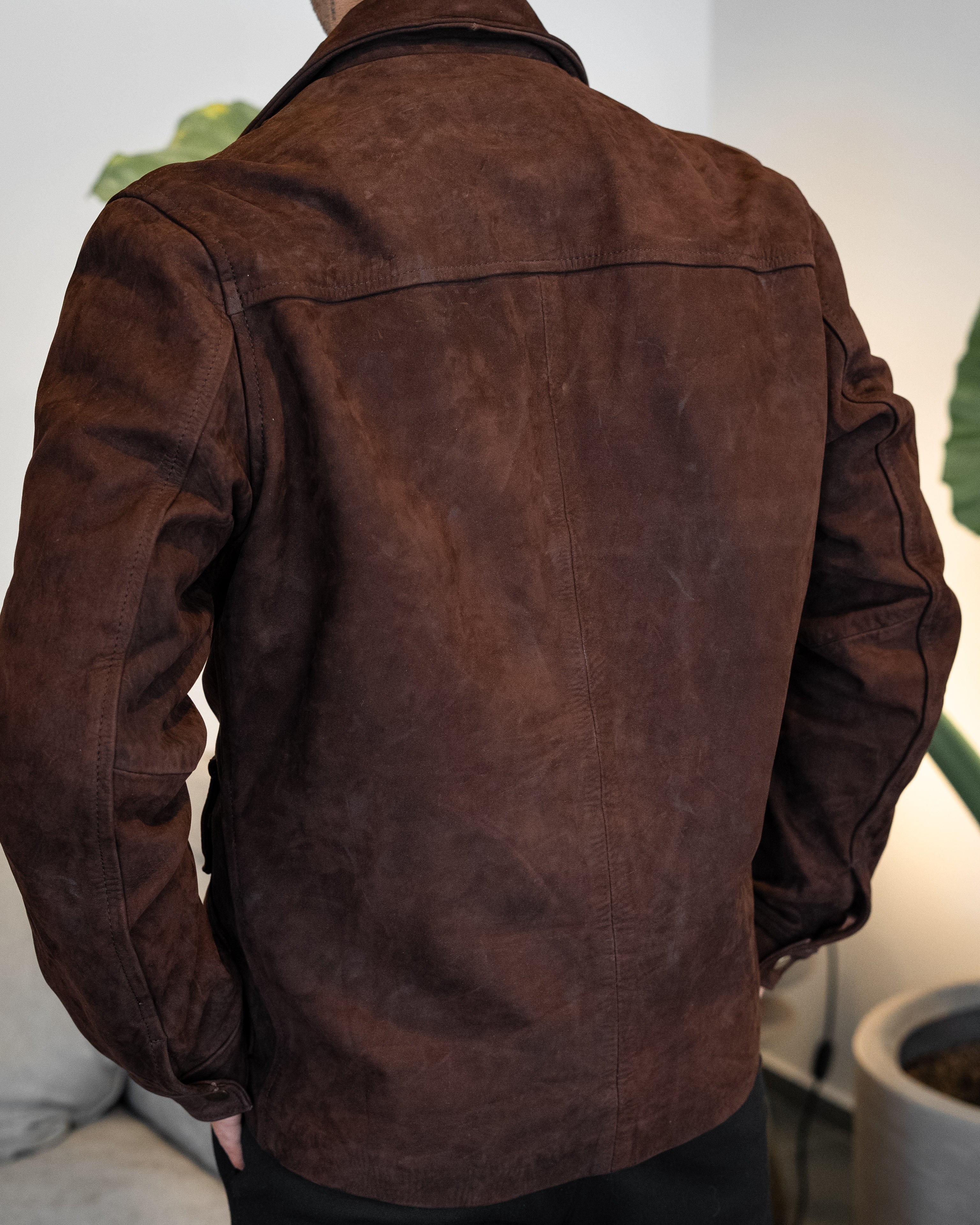 BROWN SUEDE CHICAGO JACKET