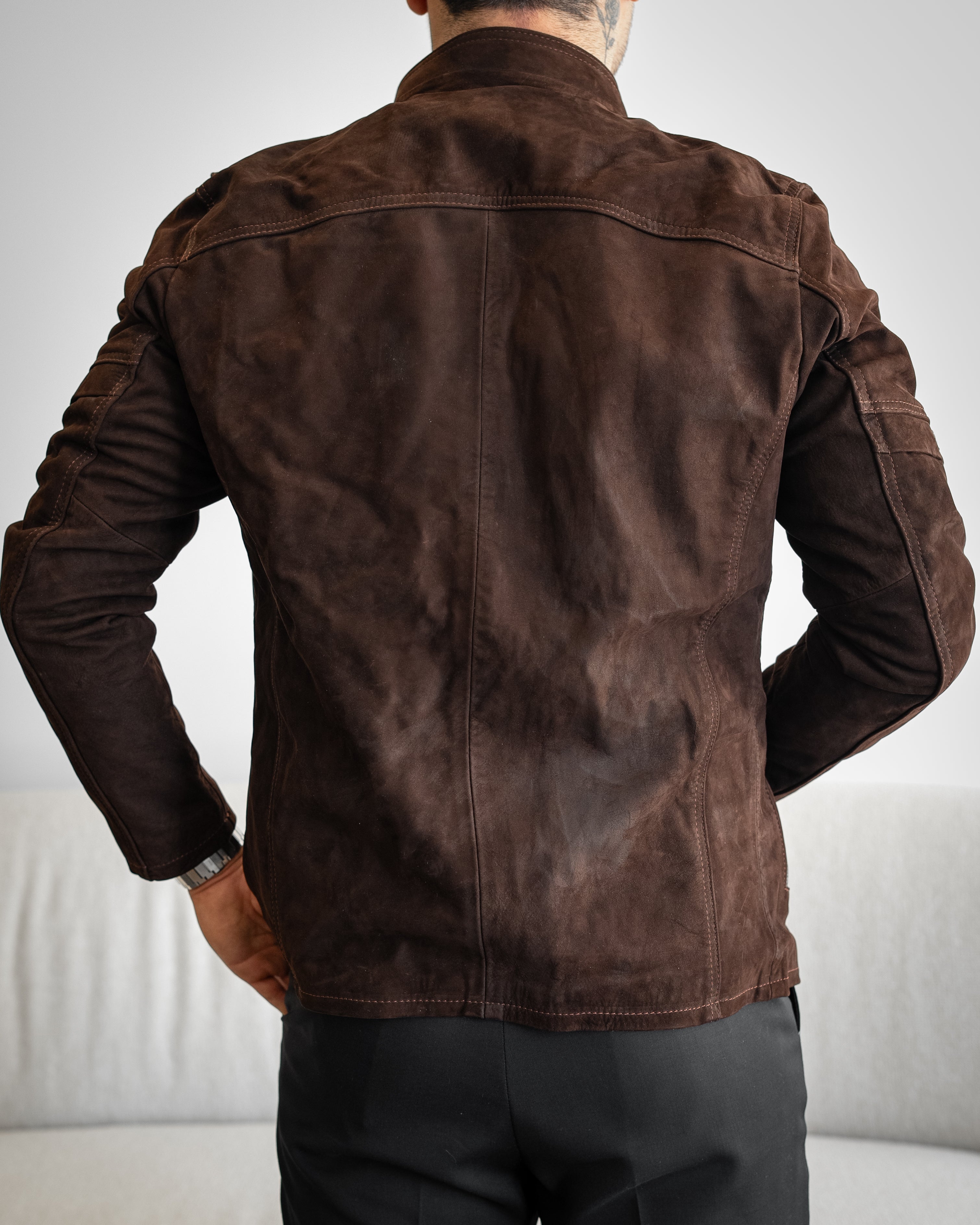 BROWN SUEDE PHOENIX JACKET