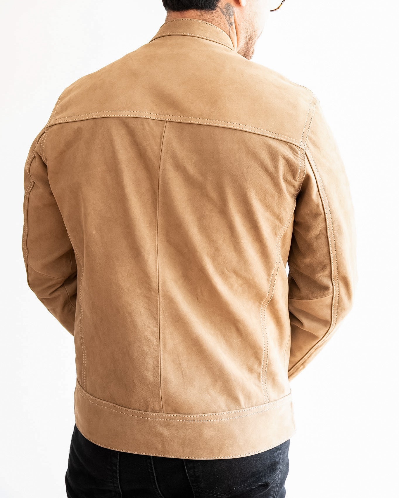 BEIGE NUBUCK MONTANA JACKET