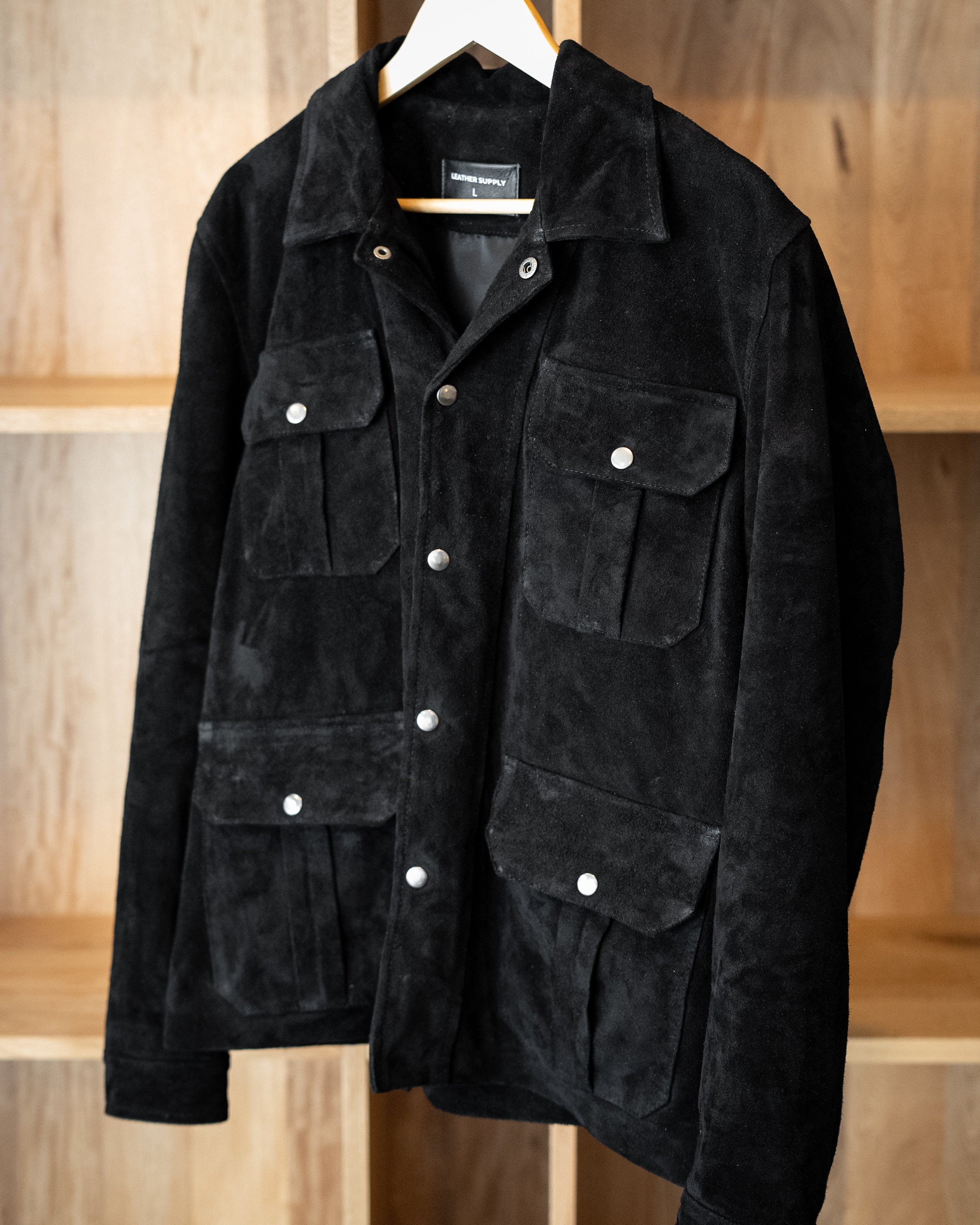 BLACK SUEDE CHICAGO JACKET