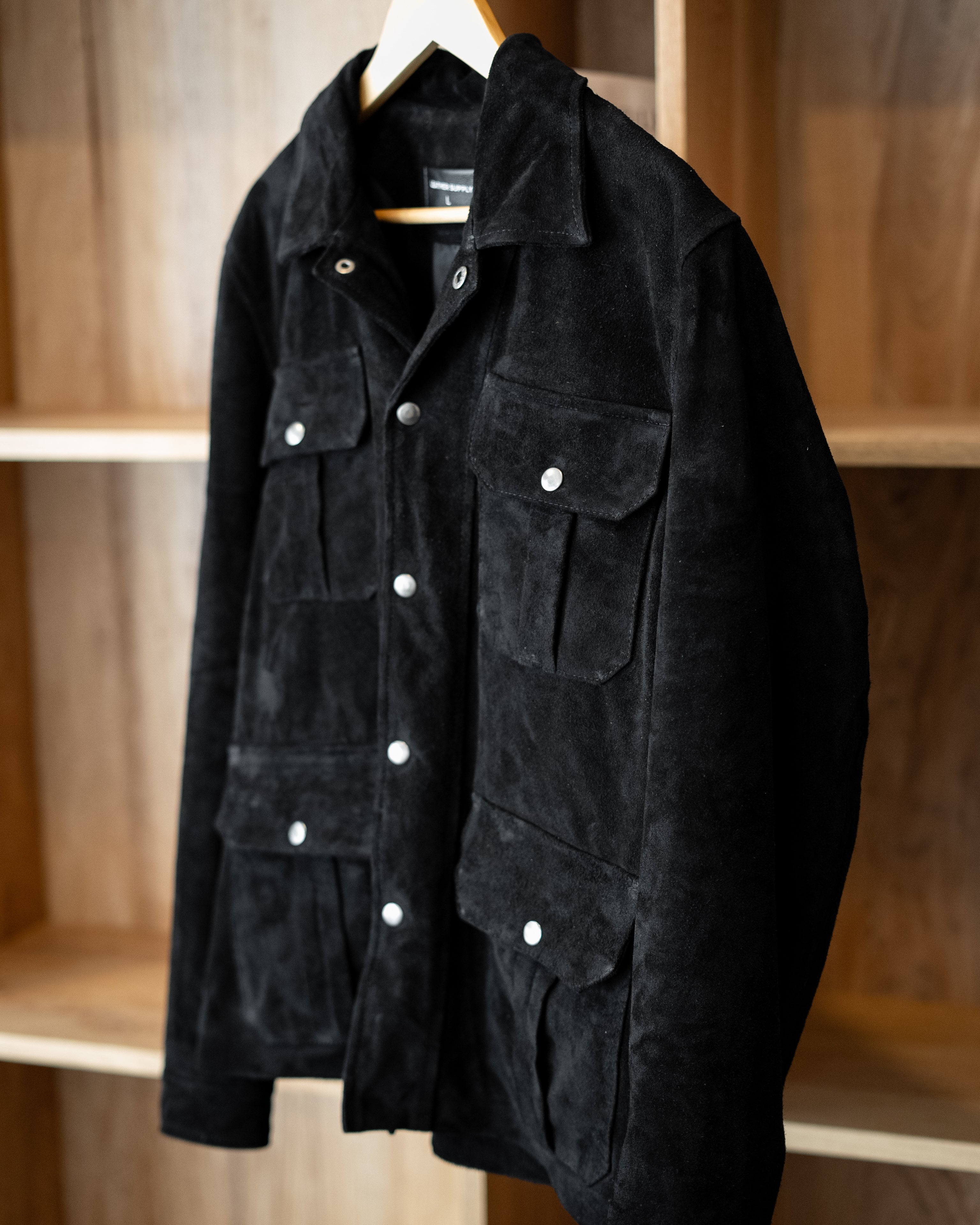 BLACK SUEDE CHICAGO JACKET