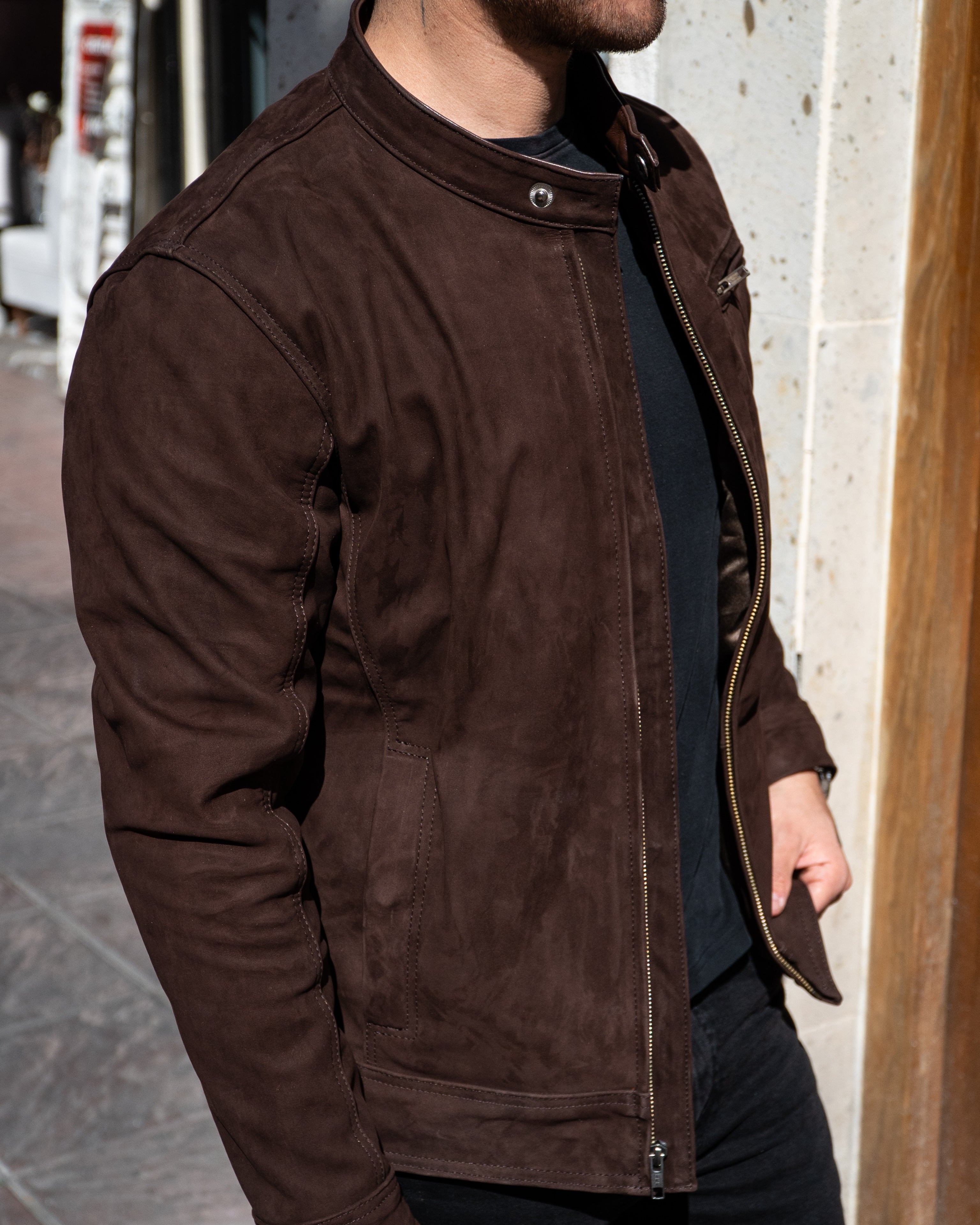BROWN SUEDE MONTANA JACKET