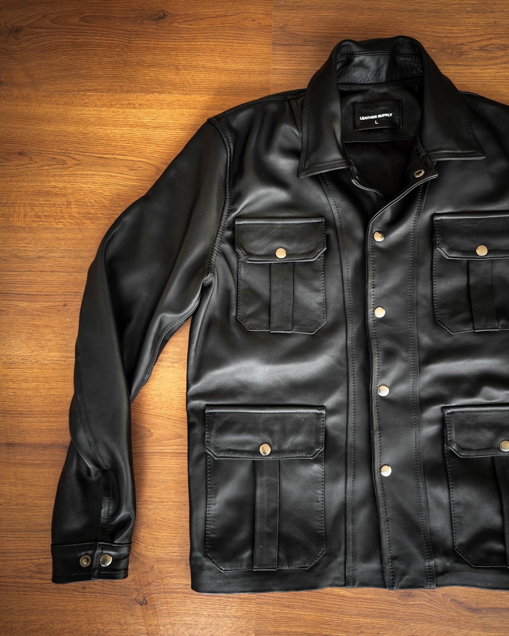 BLACK LEATHER CHICAGO JACKET