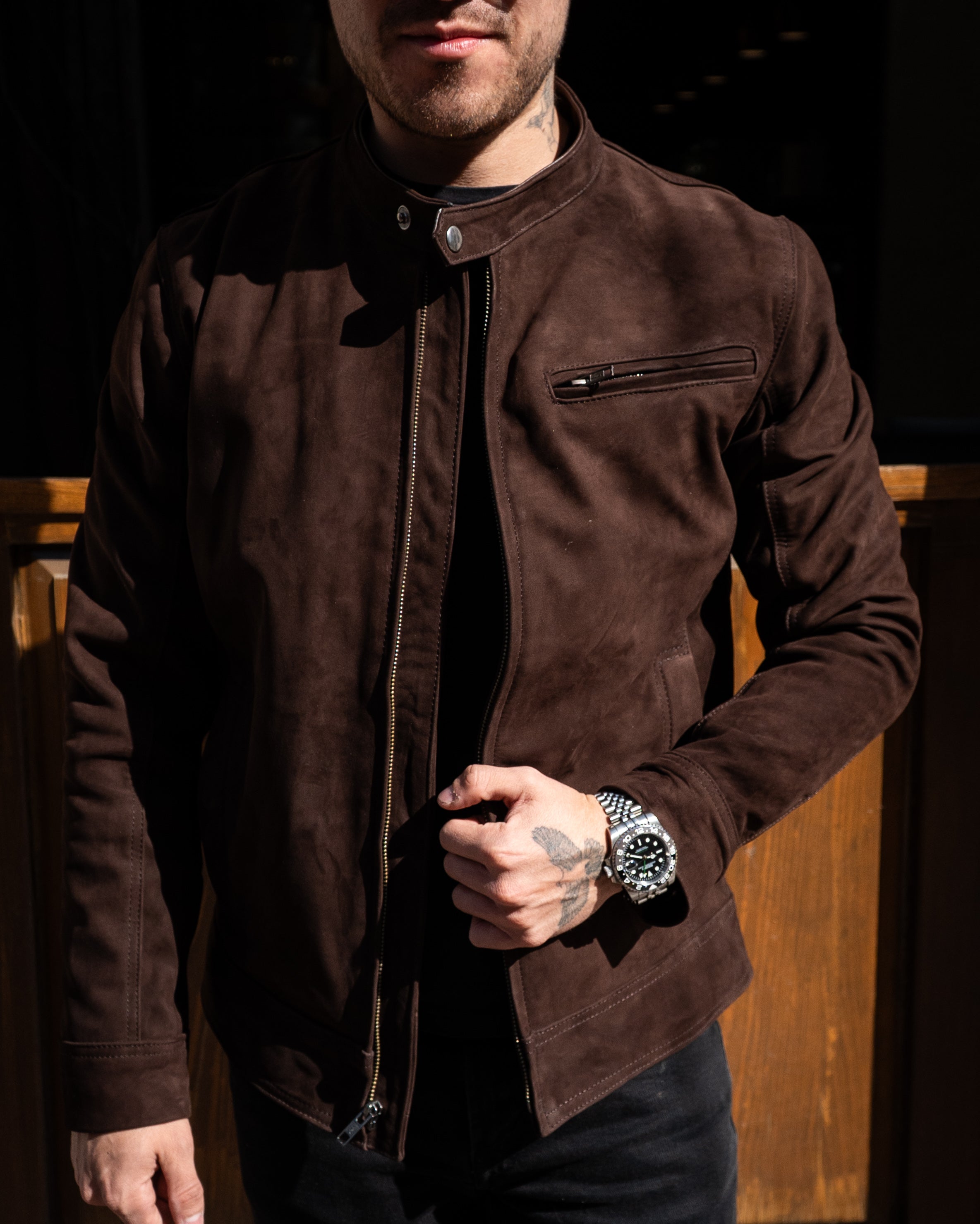 BROWN SUEDE MONTANA JACKET