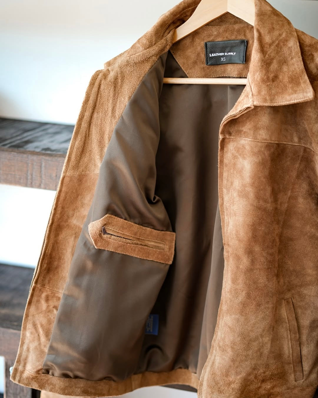 BROWN SUEDE DENVER JACKET