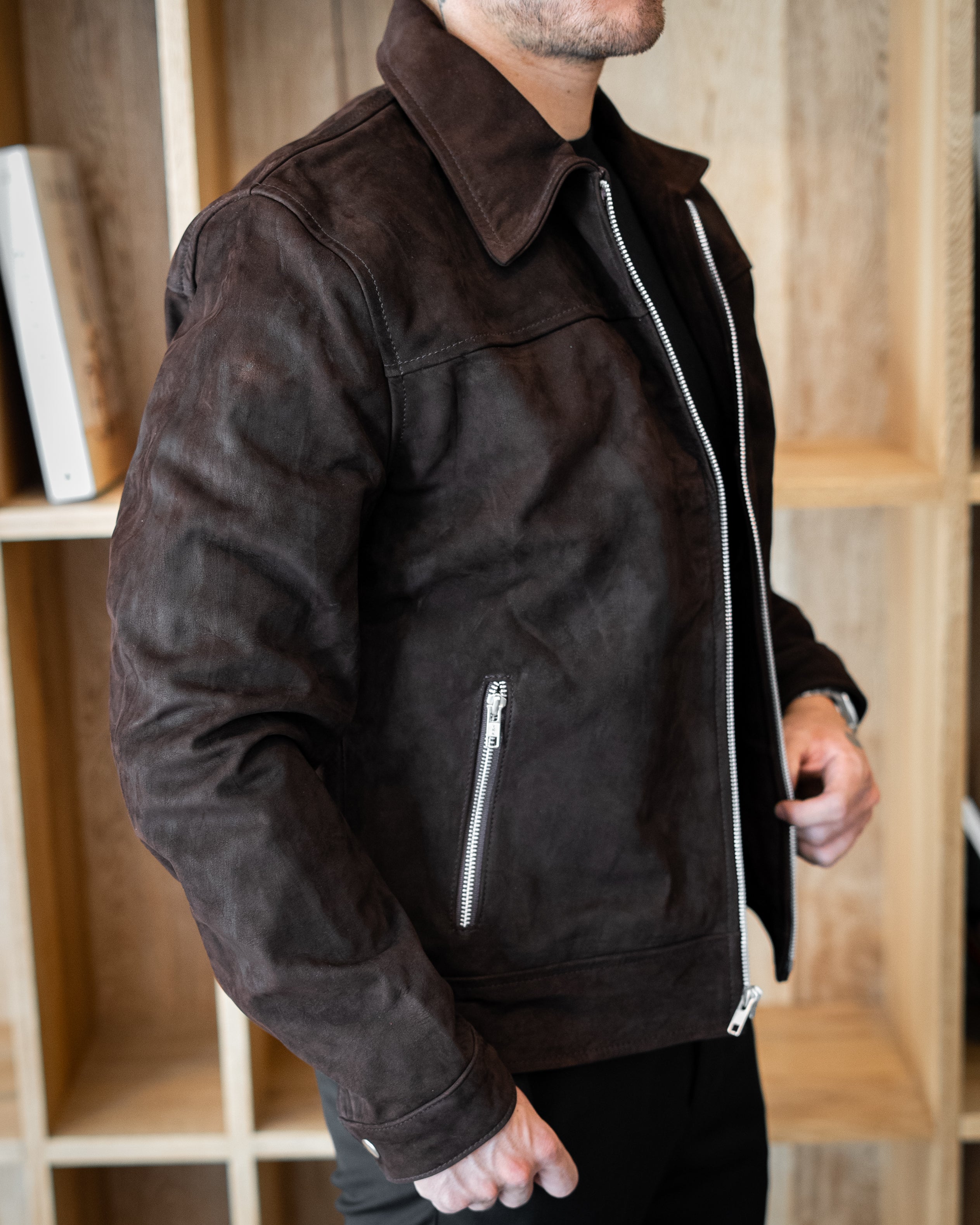 BROWN SUEDE DENVER JACKET