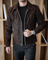 BROWN SUEDE DENVER JACKET