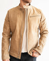 BEIGE NUBUCK MONTANA JACKET