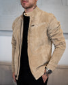 BEIGE SUEDE MONTANA JACKET