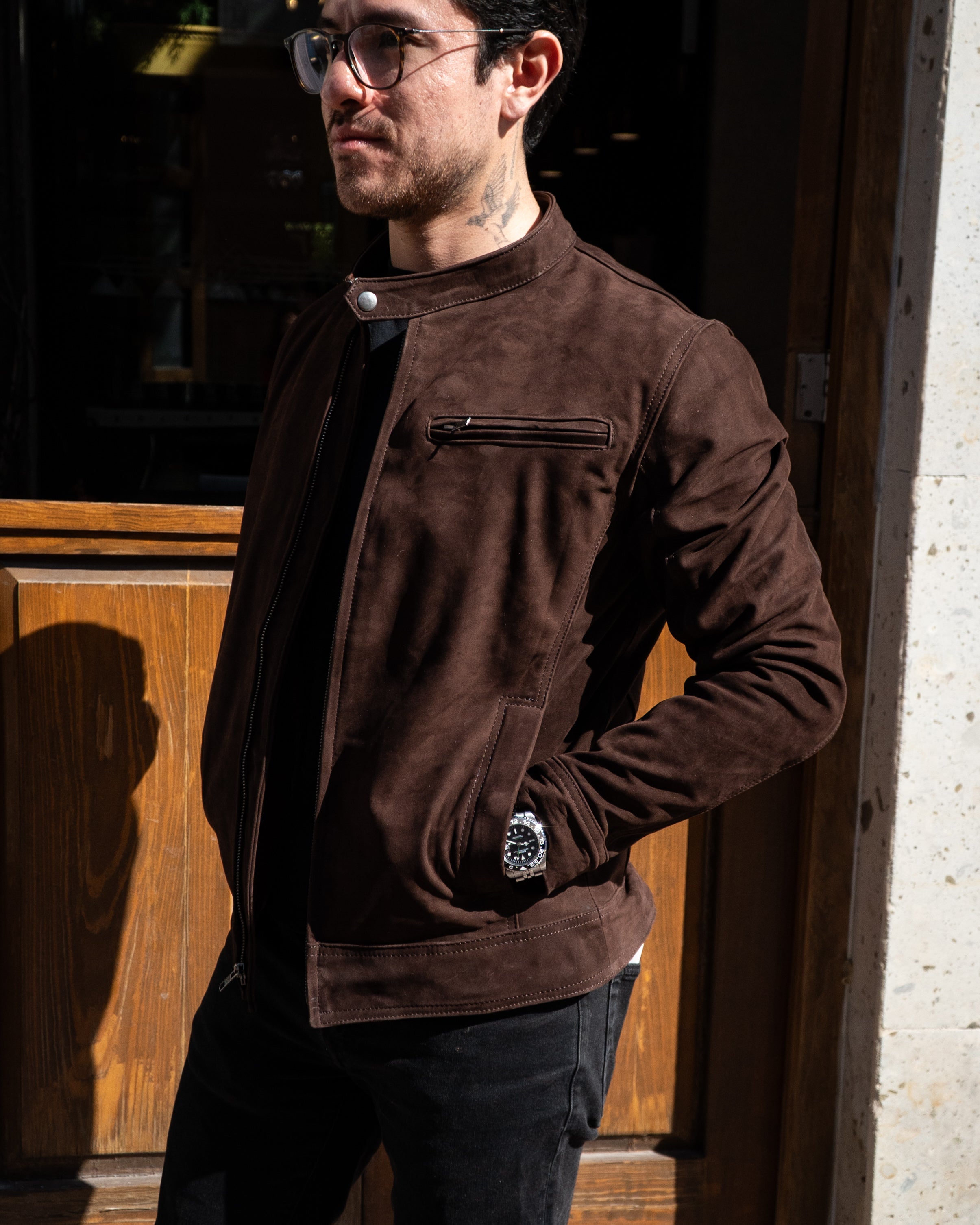 BROWN SUEDE MONTANA JACKET