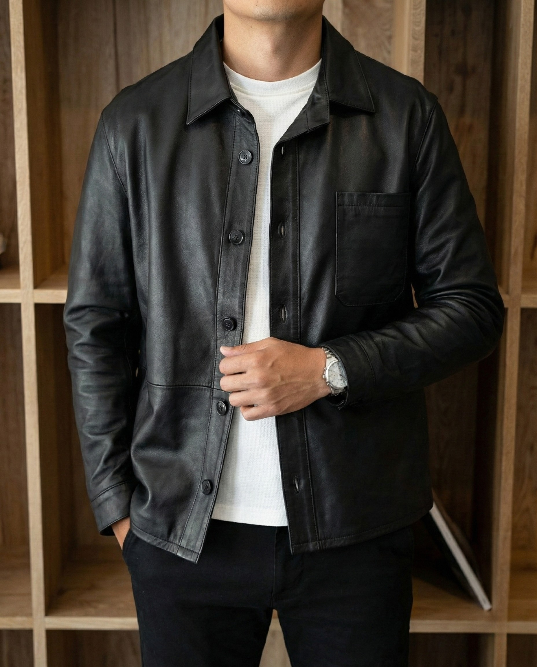 BLACK LISBOA OVERSHIRT